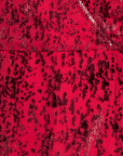 Velvet Beaded Hem Wrap Top