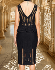 Embroidered Art Deco Skirt