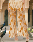 Peacock Inspired Hand Beaded Pants