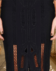 Embroidered Art Deco Skirt
