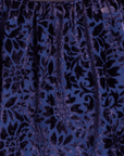 Hem Beaded Velvet Bell Sleeve Top