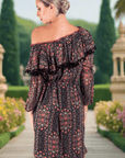 Off-Shoulder Pom Pom Dress
