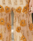 Peacock Inspired Hand Beaded Pants