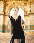Long Tail Beaded Playsuit