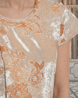 Velvet Crossover Wrap Top