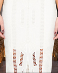 Embroidered Skirt with Art Deco Design and Beaded Detailing
