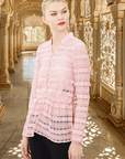 Tailor Fit Blouse With Embroidery