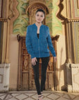 Embellished Bomber Jacket with Custom Print