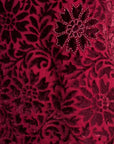 Beaded Velvet Dress with Spaghetti Straps