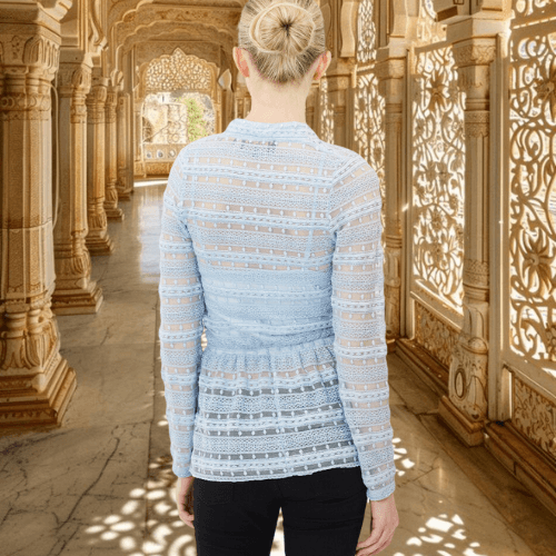 Tailor Fit Blouse With Embroidery