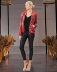 The Two Tone Sequin Bomber Jacket