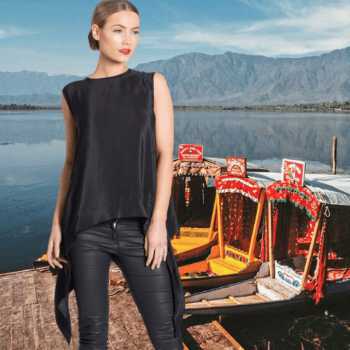 Silk Top With A Modern Twist