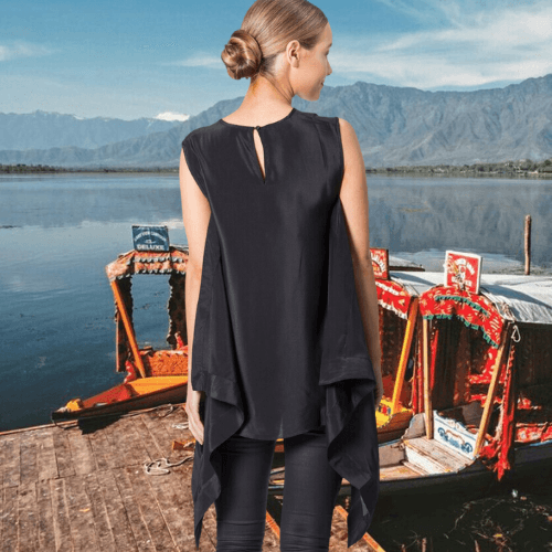 Silk Top With A Modern Twist
