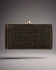 Black Beaded Clutch