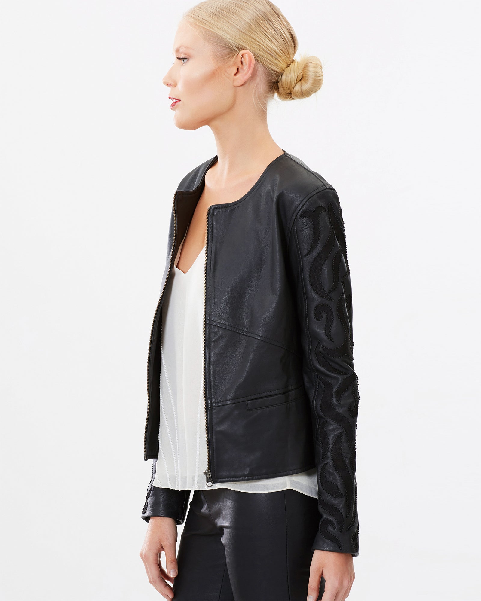 The Embroidered Leather Jacket