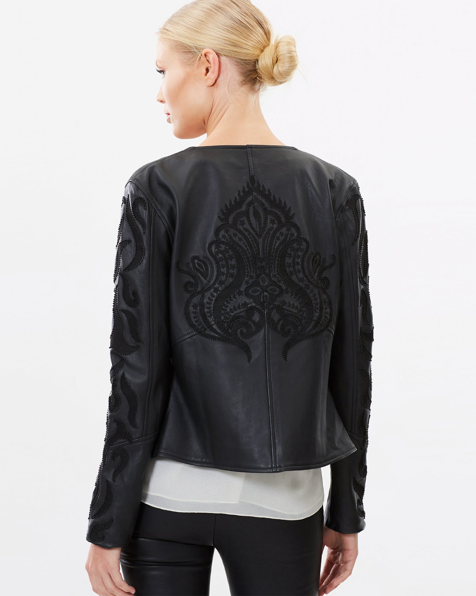 The Embroidered Leather Jacket
