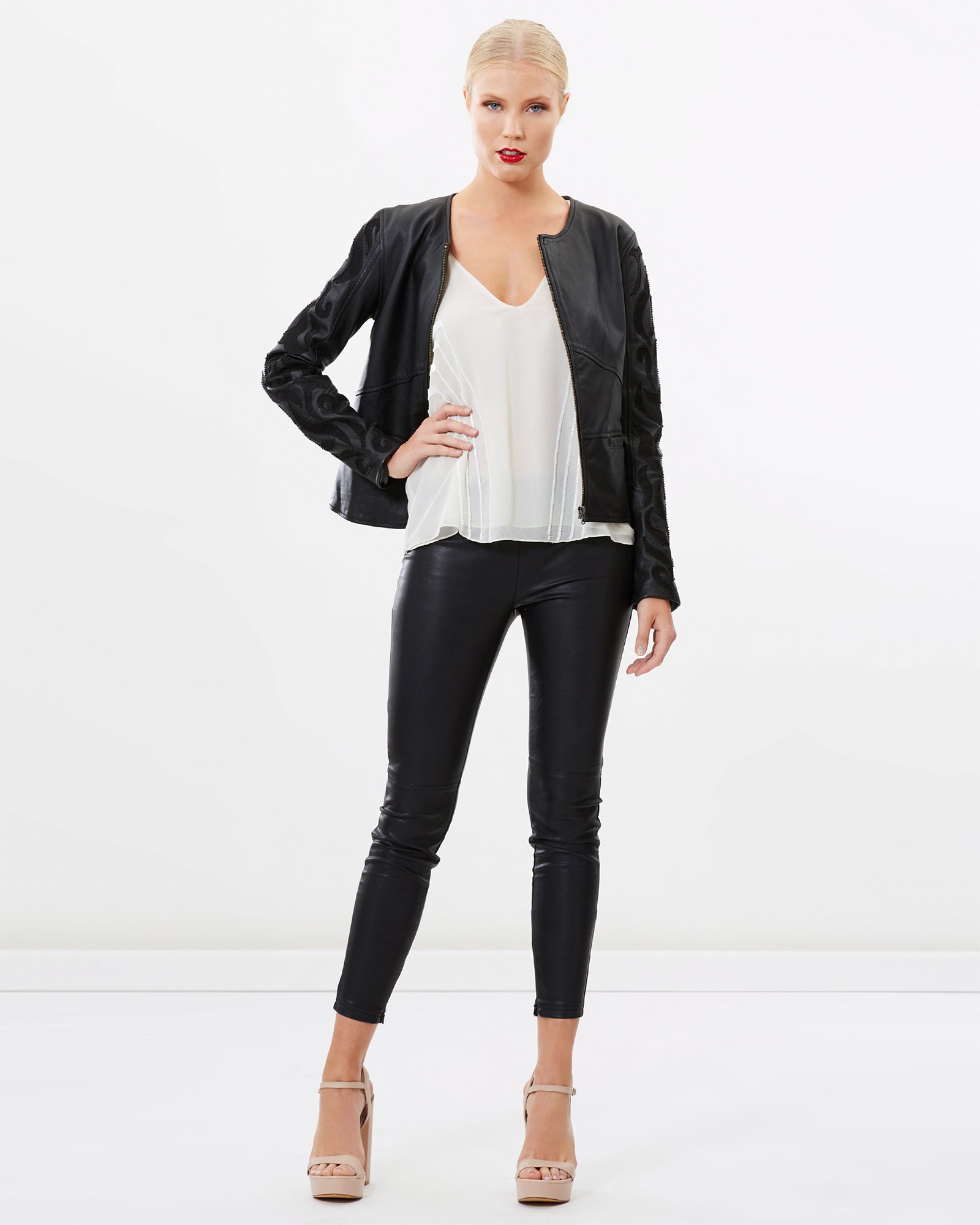 The Embroidered Leather Jacket