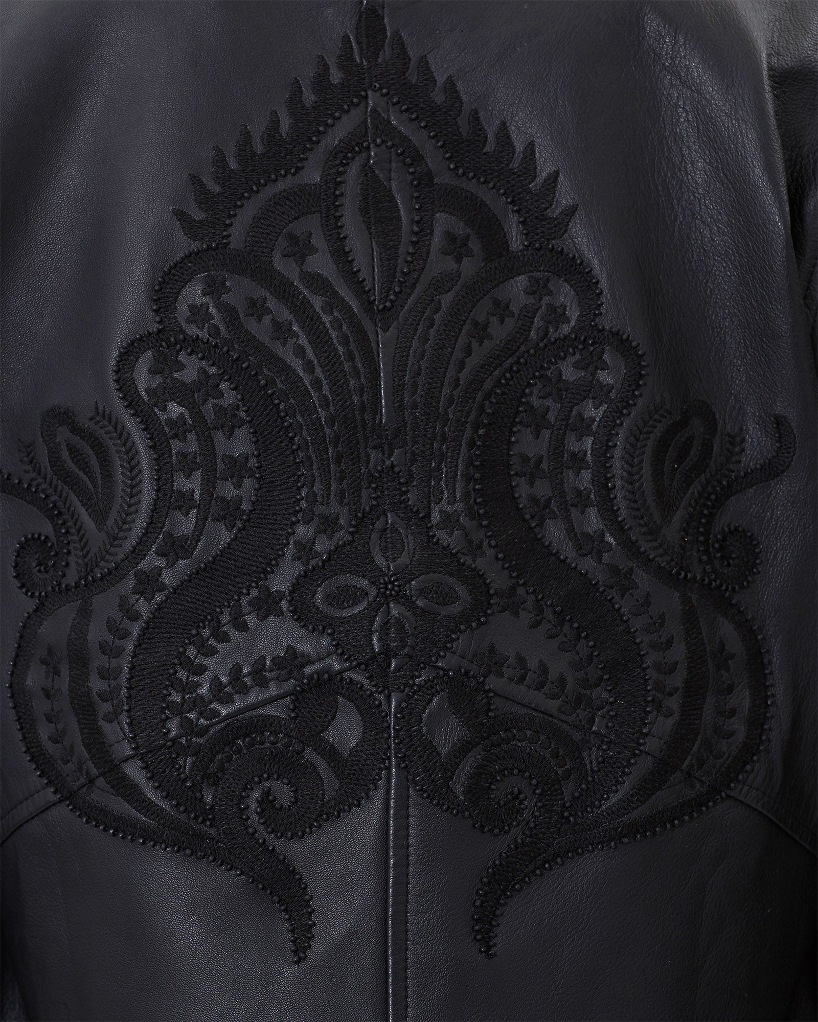 The Embroidered Leather Jacket