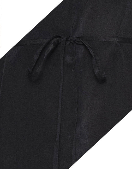Silk Batwing Top with Draping Sides and Keyhole Back