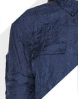 Long Sleeve Crushed Silk Shirt