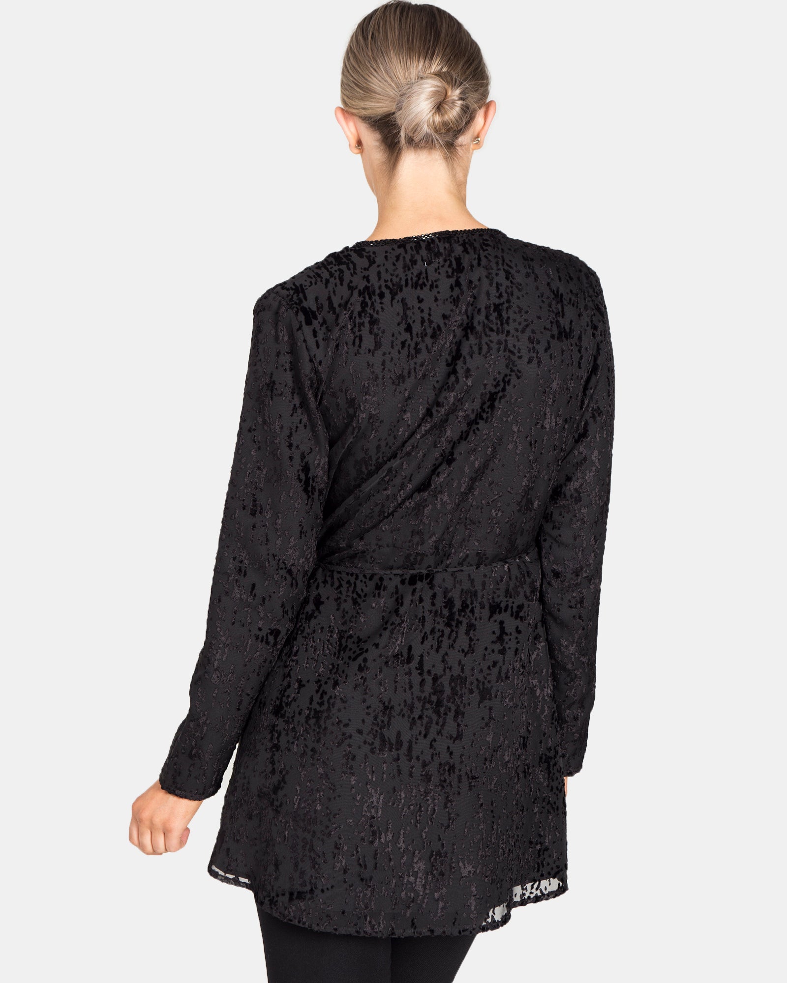 Velvet Wrap Top