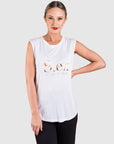 Printed Muscle Sleeveless T-Shirt